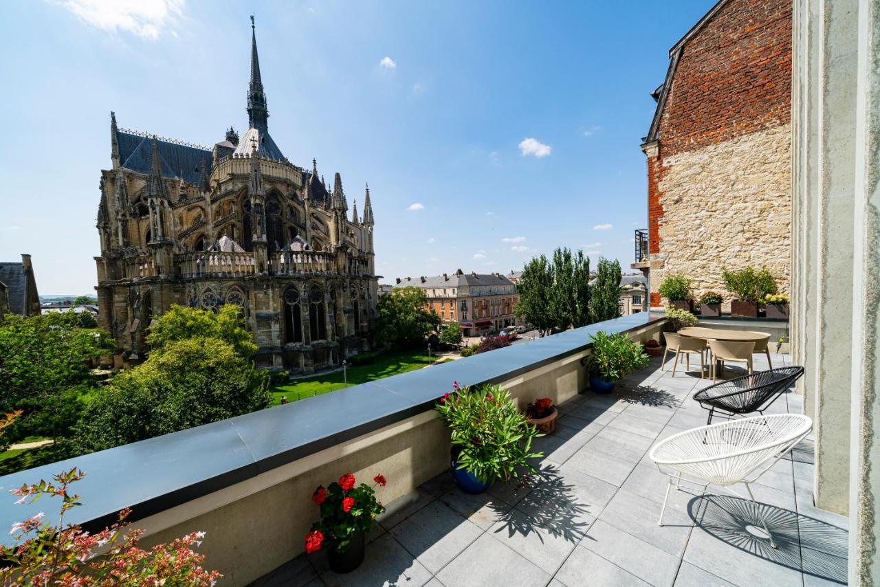 Les Suites 7 Anges - Parking, Vue Cathedrale & Centre Historique Reims Kültér fotó