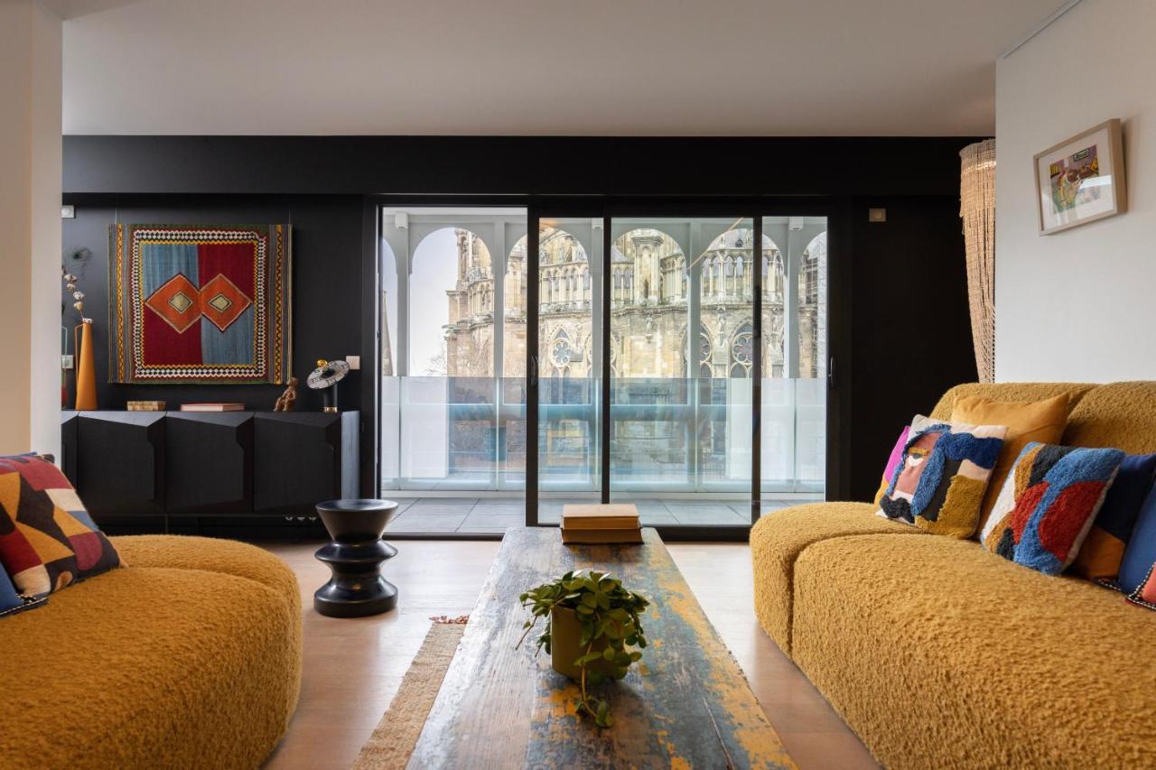 Les Suites 7 Anges - Parking, Vue Cathedrale & Centre Historique Reims Kültér fotó