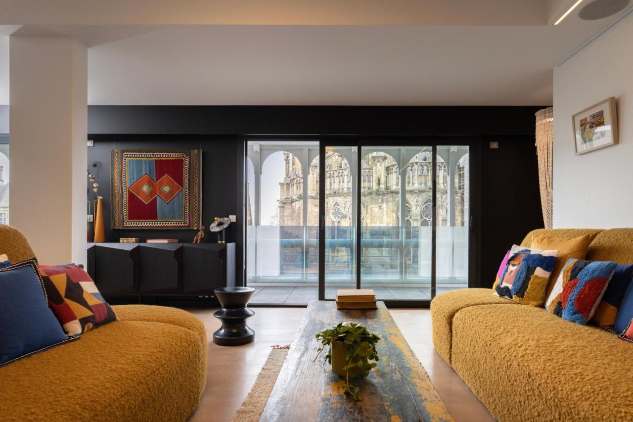 Les Suites 7 Anges - Parking, Vue Cathedrale & Centre Historique Reims Kültér fotó